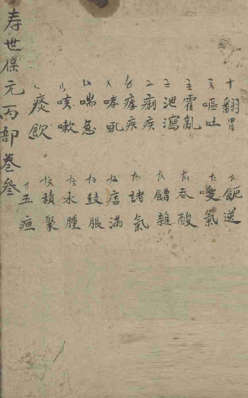 增补寿世保元  丙集三卷